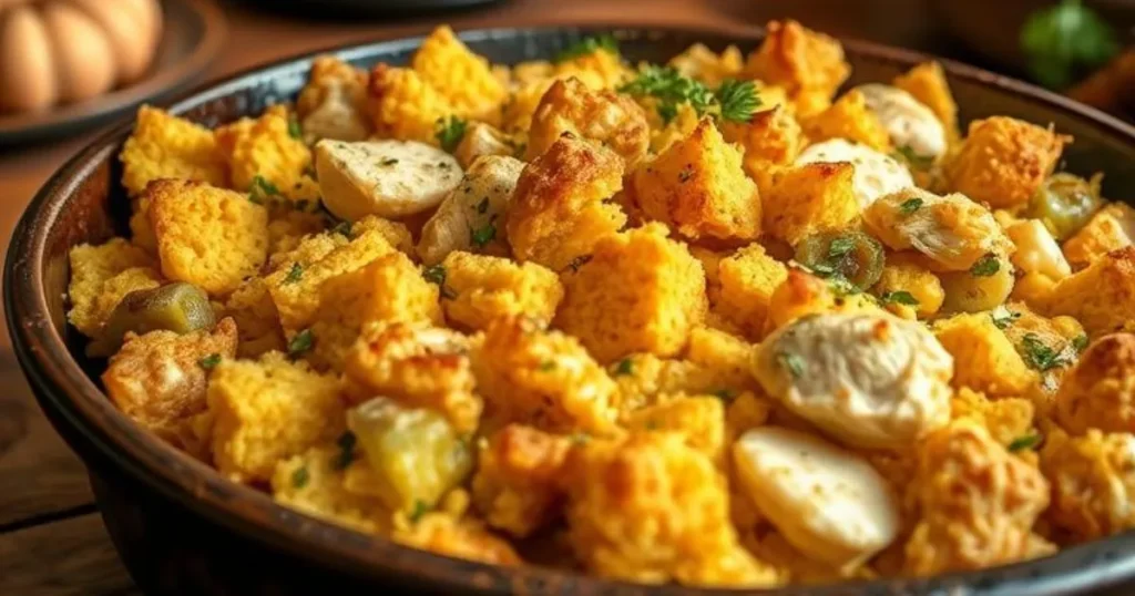 cornbread dressing with chicken
